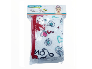GORRO DE BAÑO LILI'S BEE TOALLA ESTAMPADO