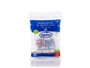 ALGODON HIGIETEX *100GR MOTAS