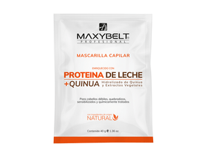 MASCARILLA CAPILAR MAXYBELT*40ML PROTEINA DE LECHE + QUINUA
