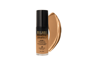 BASE MILANI*30ML 2 EN 1 CONCEAL+PERFECT#10 GOLDEN TAN