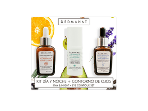 KIT FACIAL DERMANAT SERUM VITAMINA C +SERUM REPARADOR + CONTORNO OJOS