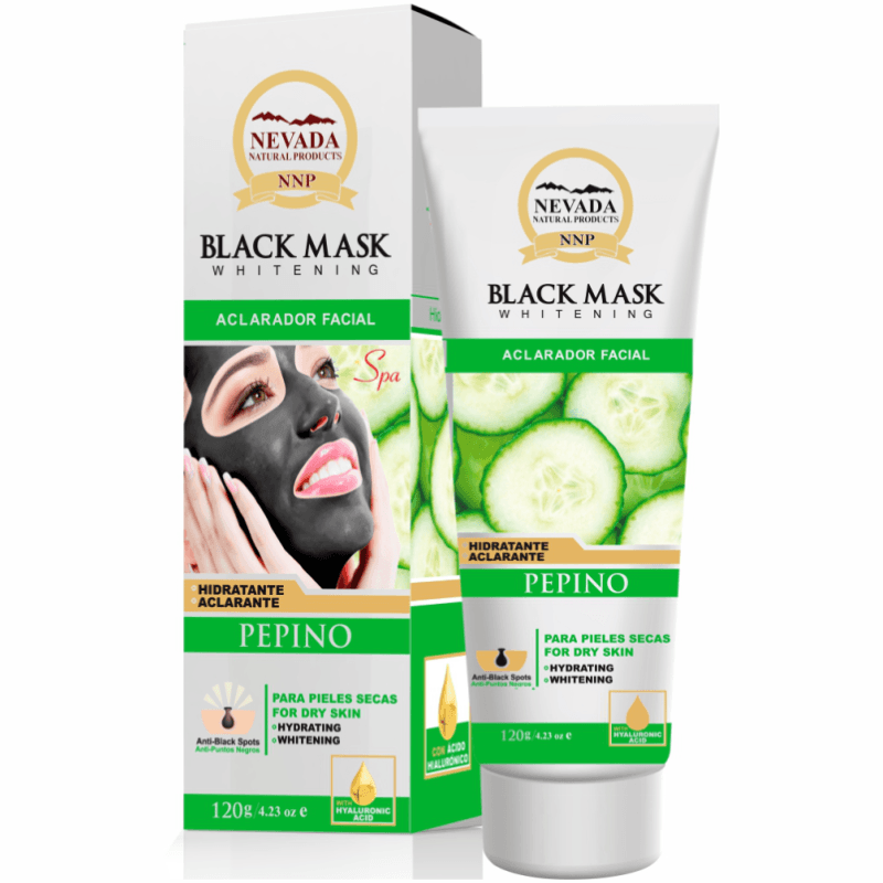 Mascarilla Facial Nevada 120gr Negra Pepino Hidratante