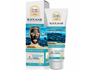 MASCARILLA FACIAL NEVADA*120GR NEGRA BARRO MARINO PURIFICANTE
