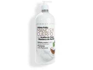 CREMA CORPORAL DERMANAT*1000ML ACEITE DECOCO Y MANTECA DE KARITE