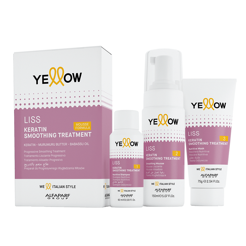 KERATINA YELLOW *150ML LISS KERATIN SMOOTHING TREATMENT KIT