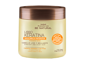 MASCARILLA CAPILAR BE NATURAL *350ML LISSO KERATINA