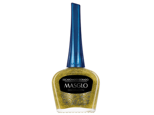 ESMALTE MASGLO*13.5ML DECORACION *ESCARCHADO DORADO*