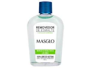 REMOVEDOR DE ESMALTE MASGLO*60ML ALGAS MARINAS