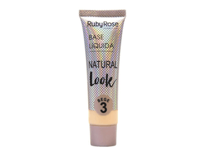 BASE LIQUIDA RUBYROSE NATURAL LOOK #3 BEIGE