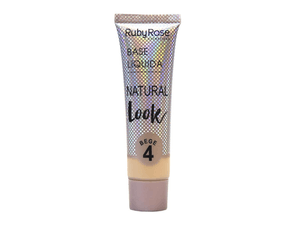 BASE LIQUIDA RUBYROSE NATURAL LOOK #4 BEIGE