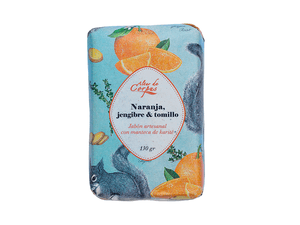 JABON ARTESANAL ALTAR CORPUS*130G NARANJA JENJIBRE Y TOMILLO
