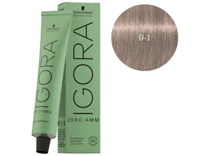TINTE SCHWARZKOPF*60ML IGORA ZERO AMM 9-1