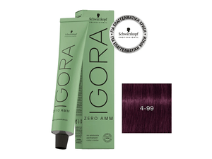 TINTE SCHWARZKOPF*60ML IGORA ZERO AMM 4-99