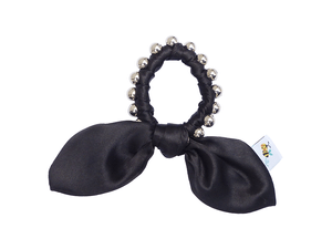 COLETERO LILI S BEE PERLAS OREJITAS NEGRO