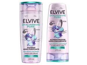 SHAMPOO ELVIVE*370ML+ACOND*370ML HIALUROPURE