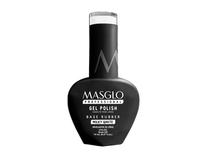 ESMALTE MASGLO*14ML SEMI BASE RUBBER WHITE