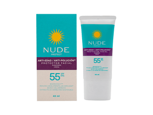 PROTECTOR SOLAR NUDE*40ML SPF 55 FACIALANTIEDAD