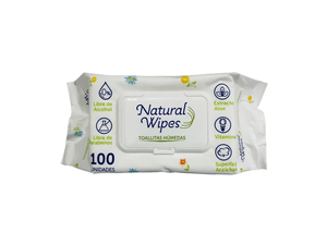 TOALLAS HUMEDAS NATURAL WIPES*100UND