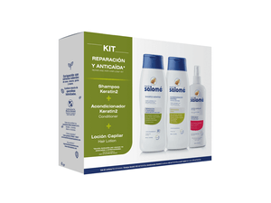 KIT CAPILAR SALOMEx3und KERATIN SHAMPOO+ACONDICIONADORx400+TONICOx320