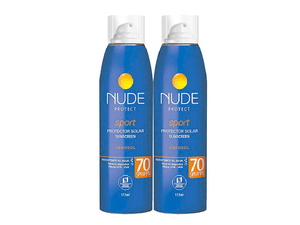 BLOQUEADOR CORPORAL NUDEx177ml SPF 70 SPORTx2