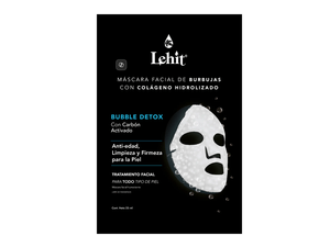 MASCARILLA FACIAL LEHITx25ml CARBON ACTIVADO DETOX ANTI EDAD