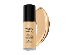 BASE MILANI CONCEAL +PERFECT 03 LIGHT BEIGE 30ml