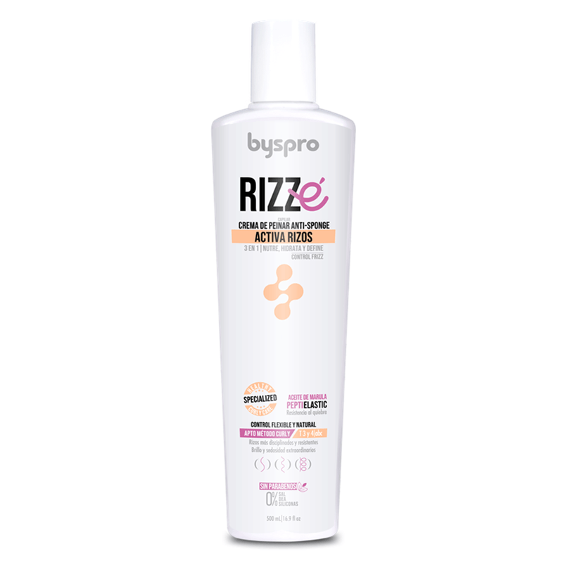 CREMA PARA PEINAR BYSx500ml RIZZE ACTIVA RIZOS